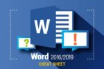 Word 2016 And 2019 Cheat Sheet